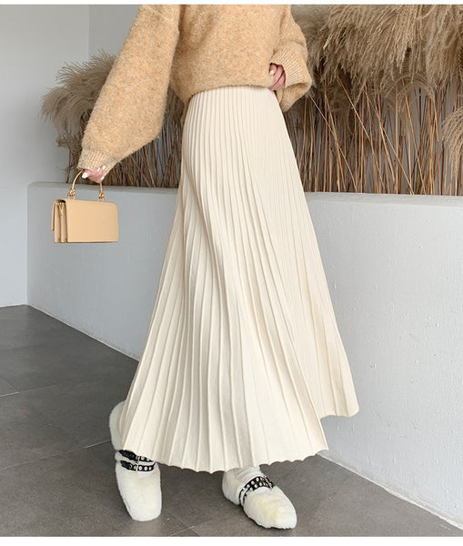 Knit High-Waisted Bodycon Skirt